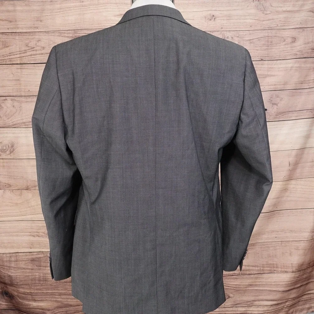 Jack Victor Suit Jacket Mens 40S Short Gray Wool Shawl Lapel 2 Button Canada